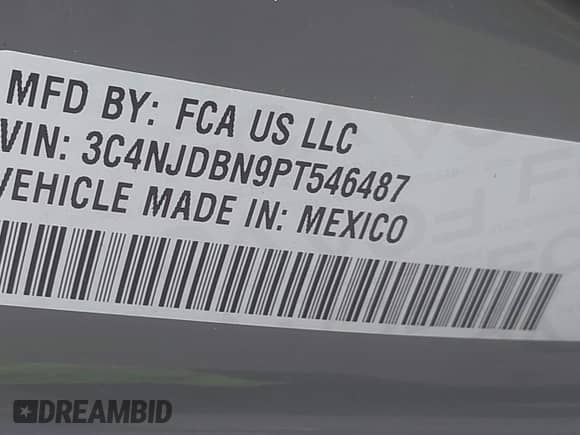 2023 Jeep Compass Latitude z VIN 3C4NJDBN9PT546487, wystawiony jako IAAI lot #43053671 z przebiegiem 16 170 mil mil oraz . Historia ofert i sprzedaży dostępna na DreamBid. Obrazek 9.