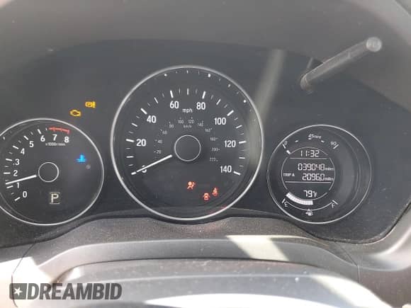2022 Honda HR-V LX with VIN 3CZRU6H34NM723796, listed as a Copart auction lot 80263385 with 39,048 mi miles and Salvage title. Bid and sale history available at DreamBid. Image 9.