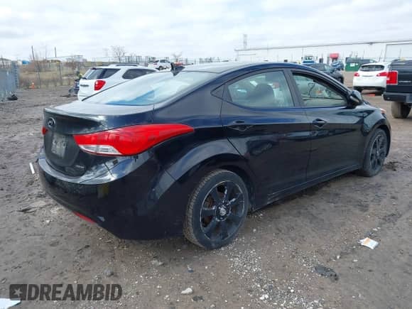2011 Hyundai Elantra Limited with VIN KMHDH4AE3BU170436, listed as a IAAI auction lot 41877202 with 174,142 mi miles and . Bid and sale history available at DreamBid. Image 4.