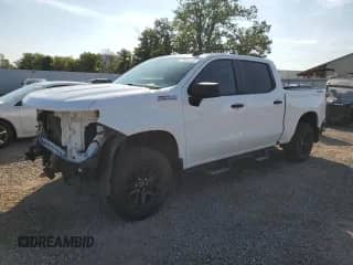 2021 Chevrolet Silverado 1500 Custom Trail Boss with VIN 1GCPYCEFXMZ279903, listed as a Copart auction lot 72025465 with 95,231 mi miles and Salvage title. Bid and sale history available at DreamBid. Image 1.