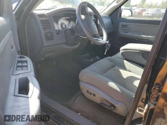 2005 Dodge Dakota SLT with VIN 1D7HE48K95S194742, listed as a Copart auction lot 56401485 with 211,957 mi miles and Salvage title. Bid and sale history available at DreamBid. Image 8.