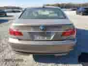 2008 BMW 7 Series 750i with VIN WBAHL83578DT11250, listed as a Copart auction lot 82225994 with 54,608 mi miles and Salvage title. Bid and sale history available at DreamBid. Image 6.