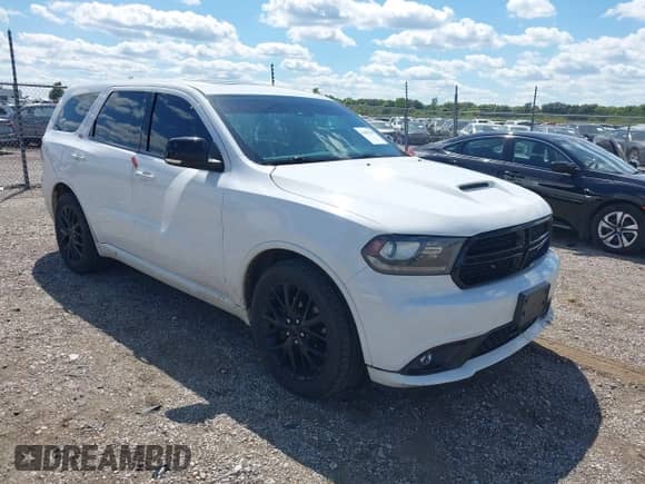 2015 Dodge Durango R/T with VIN 1C4SDJCT6FC917752, listed as a IAAI auction lot 43093399 with 175,337 mi miles and . Bid and sale history available at DreamBid. Image 1.