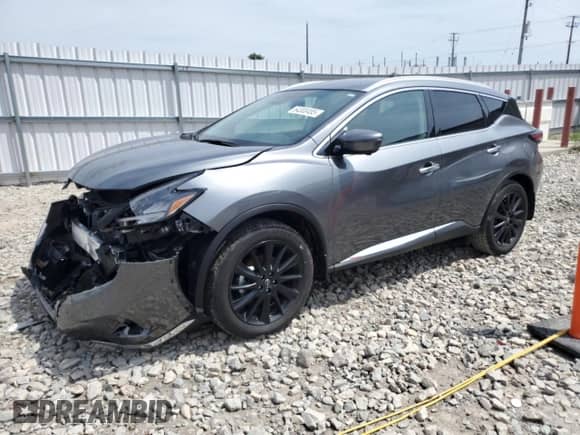 2023 Nissan Murano SL with VIN 5N1AZ2CS2PC116677, listed as a Copart auction lot 64300485 with 17,222 mi miles and Salvage title. Bid and sale history available at DreamBid. Image 1.