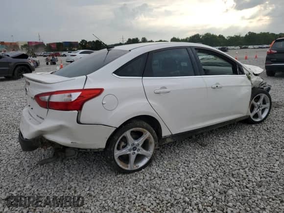 2012 Ford Focus Titanium with VIN 1FAHP3J20CL346980, listed as a Copart auction lot 66483705 with Not provided miles and Salvage title. Bid and sale history available at DreamBid. Image 3.