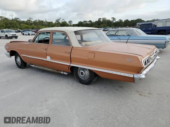 1963 Chevrolet Impala с VIN 31869K184182, выставлен на аукционе Copart как лот 54538265 с пробегом Не указан миль и На запчасти • Non repairable. История ставок и продаж доступна на DreamBid. Изображение 2.