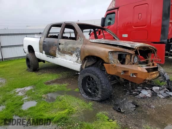 2007 Dodge RAM with VIN 3D7MX39C37G732503, listed as a Copart auction lot 44785275 with Not provided miles and Salvage title. Bid and sale history available at DreamBid. Image 4.