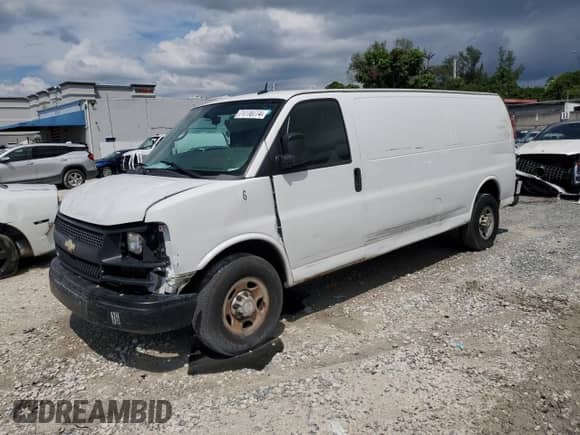 2014 Chevrolet Express Cargo with VIN 1GCWGGFA6E1200350, listed as a Copart auction lot 71770774 with Not provided miles and Clean title. Bid and sale history available at DreamBid. Image 1.