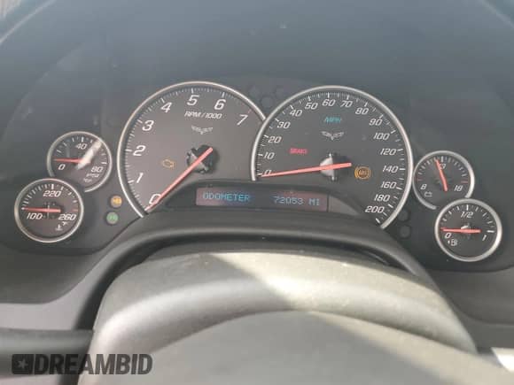 2005 Chevrolet Corvette with VIN 1G1YY24U155119036, listed as a Copart auction lot 82219065 with 72,053 mi miles and Salvage title. Bid and sale history available at DreamBid. Image 9.