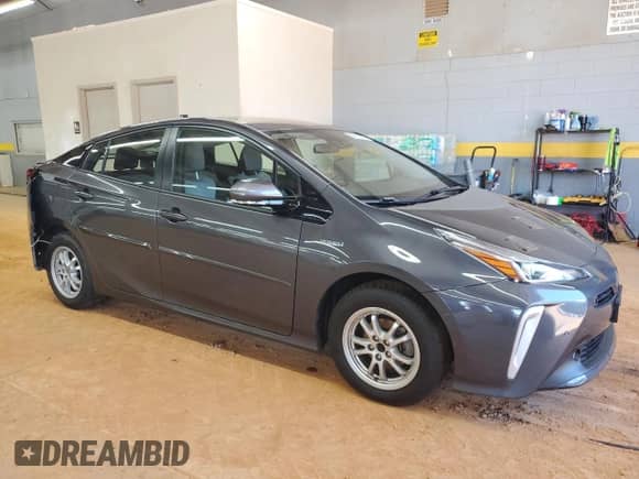 2020 Toyota Prius LE with VIN JTDL9RFU3L3017282, listed as a Copart auction lot 69615185 with 100,570 mi miles and Salvage title. Bid and sale history available at DreamBid. Image 4.