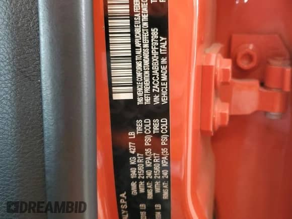 2017 Jeep Renegade Latitude с VIN ZACCJABBXHPF97985, выставлен на аукционе Copart как лот 68295615 с пробегом 119 398 миль миль и Списание • Salvage title. История ставок и продаж доступна на DreamBid. Изображение 13.
