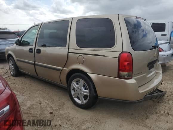2005 Chevrolet Uplander z VIN 1GNDV03L95D233472, wystawiony jako Copart lot #61763672 z przebiegiem Nie podano mil oraz Szkoda całkowita • Salvage title. Historia ofert i sprzedaży dostępna na DreamBid. Obrazek 3.