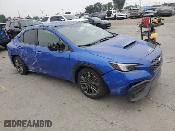 2023 Subaru WRX with VIN JF1VBAA62P9811044, listed as a Copart auction lot 84269925 with 15,849 mi miles and Clean title. Bid and sale history available at DreamBid. Image 4.