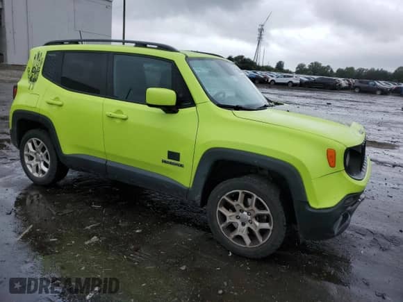2018 Jeep Renegade Latitude with VIN ZACCJBBBXJPH14444, listed as a Copart auction lot 72099495 with 109,509 mi miles and Salvage title. Bid and sale history available at DreamBid. Image 4.