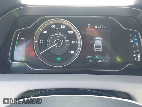 2020 Hyundai Ioniq SE z VIN KMHC65LD8LU198343, wystawiony jako IAAI lot #42313918 z przebiegiem 41 671 mil mil oraz . Historia ofert i sprzedaży dostępna na DreamBid. Obrazek 7.