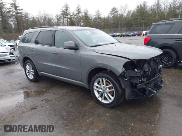 2022 Dodge Durango GT Plus z VIN 1C4RDJDGXNC219580, wystawiony jako IAAI lot #41788397 z przebiegiem 38 155 mil mil oraz . Historia ofert i sprzedaży dostępna na DreamBid. Obrazek 1.