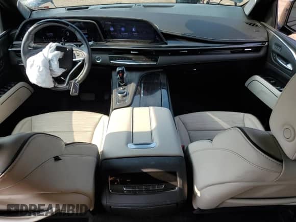 2023 Cadillac Escalade 4WD Sport with VIN 1GYS4FKL5PR496453, listed as a Copart auction lot 63524145 with 22,666 mi miles and Salvage title. Bid and sale history available at DreamBid. Image 8.