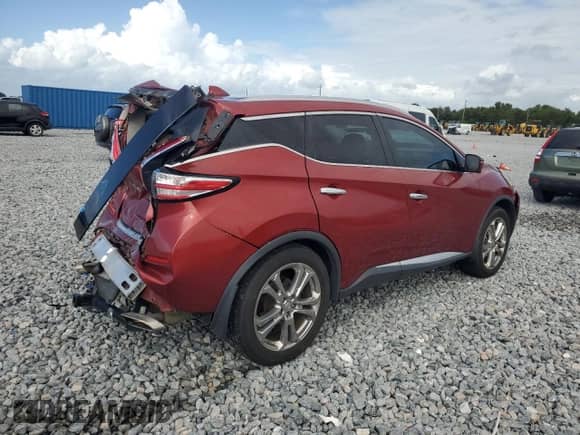 2017 Nissan Murano Platinum z VIN 5N1AZ2MH3HN118107, wystawiony jako Copart lot #82233325 z przebiegiem 130 131 mil mil oraz Szkoda całkowita • Salvage title. Historia ofert i sprzedaży dostępna na DreamBid. Obrazek 3.