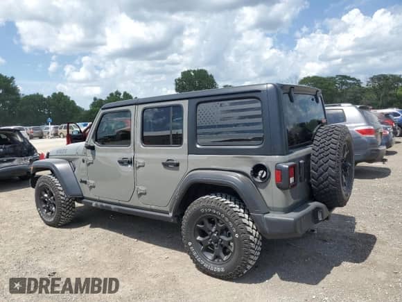 2023 Jeep Wrangler Sport S с VIN 1C4HJXDG5PW534750, выставлен на аукционе Copart как лот 63632435 с пробегом 25 291 миль миль и Списание • Salvage title. История ставок и продаж доступна на DreamBid. Изображение 2.