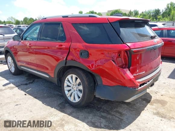 2025 Ford Explorer Platinum with VIN 1FMUK8HH1SGA67829, listed as a IAAI auction lot 42559654 with 7,240 mi miles and . Bid and sale history available at DreamBid. Image 3.