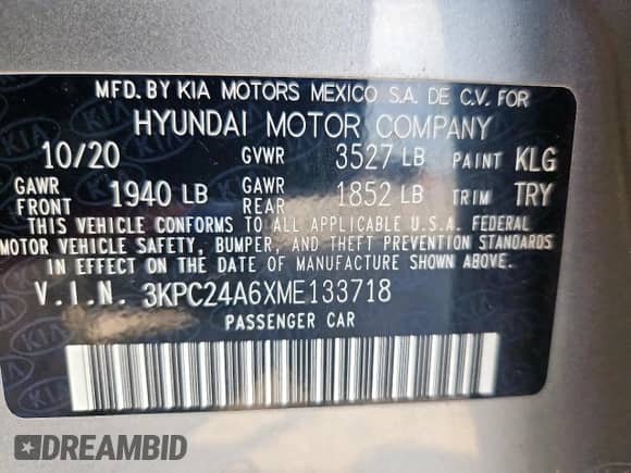 2021 Hyundai Accent SE z VIN 3KPC24A6XME133718, wystawiony jako Copart lot #84025465 z przebiegiem 125 820 mil mil oraz Szkoda całkowita • Salvage title. Historia ofert i sprzedaży dostępna na DreamBid. Obrazek 13.