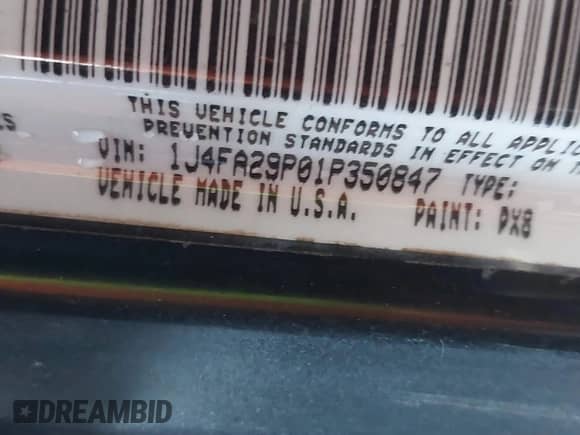 2001 Jeep Wrangler SE with VIN 1J4FA29P01P350847, listed as a IAAI auction lot 42821806 with 205,522 mi miles and . Bid and sale history available at DreamBid. Image 9.
