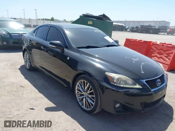 2011 Lexus IS 350 with VIN JTHBE5C29B5027237, listed as a IAAI auction lot 42236845 with 215,485 mi miles and . Bid and sale history available at DreamBid. Image 1.