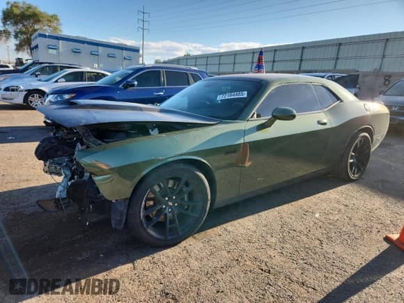2020 Dodge Challenger R/T Scat Pack with VIN 2C3CDZFJ9LH205701, listed as a Copart auction lot 72104485 with 79,672 mi miles and Salvage title. Bid and sale history available at DreamBid. Image 1.