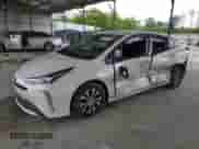 2021 Toyota Prius LE with VIN JTDL9MFU6M3030578, listed as a Copart auction lot 51112005 with 91,141 mi miles and Non repairable. Bid and sale history available at DreamBid. Image 1.