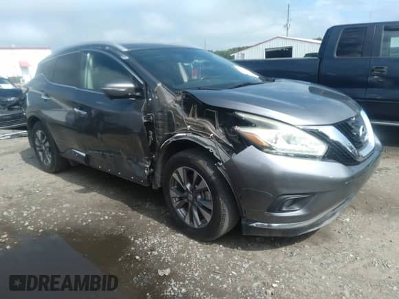 2015 Nissan Murano SV with VIN 5N1AZ2MG7FN202533, listed as a IAAI auction lot 42181500 with 96,200 mi miles and . Bid and sale history available at DreamBid. Image 1.