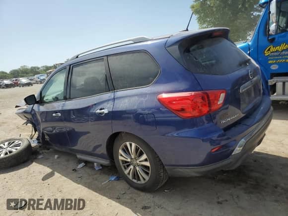2018 Nissan Pathfinder S with VIN 5N1DR2MM7JC641657, listed as a Copart auction lot 66756395 with 63,046 mi miles and Salvage title. Bid and sale history available at DreamBid. Image 2.