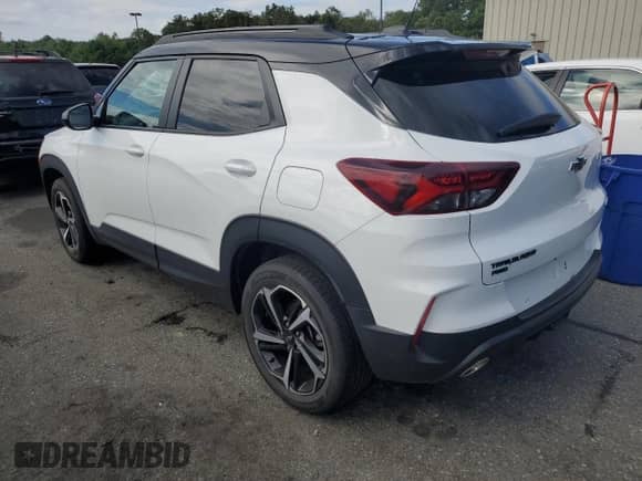 2021 Chevrolet TrailBlazer RS with VIN KL79MUSL2MB152170, listed as a Copart auction lot 67760955 with 49,359 mi miles and Salvage title. Bid and sale history available at DreamBid. Image 2.