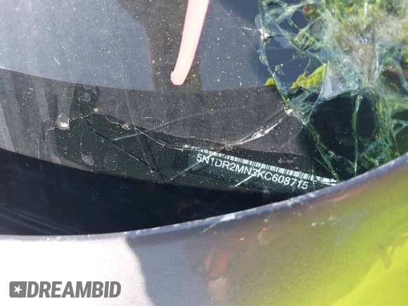 2019 Nissan Pathfinder SL with VIN 5N1DR2MN3KC608715, listed as a IAAI auction lot 41985274 with Not provided miles and . Bid and sale history available at DreamBid. Image 17.