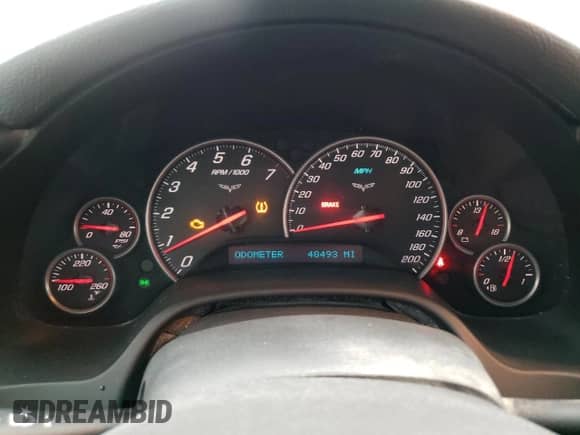 2012 Chevrolet Corvette 1LT с VIN 1G1YA2DW0C5101842, выставлен на аукционе Copart как лот 46094805 с пробегом 48 493 миль миль и Списание • Salvage title. История ставок и продаж доступна на DreamBid. Изображение 9.
