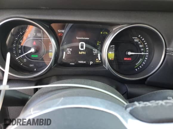 2023 Jeep Wrangler Sahara with VIN 1C4JJXP62PW580914, listed as a Copart auction lot 85308355 with 14,223 mi miles and Salvage title. Bid and sale history available at DreamBid. Image 9.