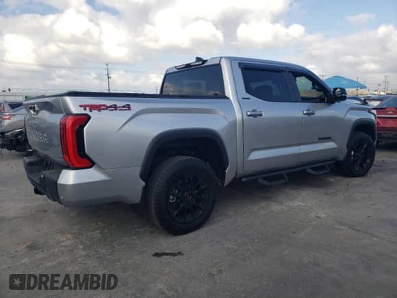 2025 Toyota Tundra SR5 with VIN 5TFWA5DB5SX243863, listed as a Copart auction lot 80366925 with 17,251 mi miles and Salvage title. Bid and sale history available at DreamBid. Image 3.