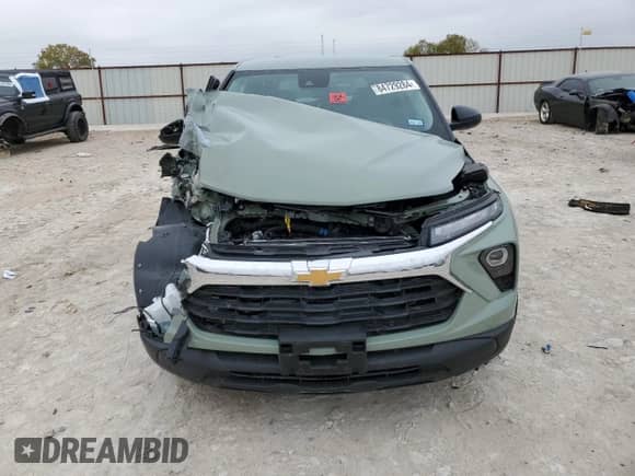 2025 Chevrolet TrailBlazer LS с VIN KL79MMSLXSB045235, выставлен на аукционе Copart как лот 84729284 с пробегом Не указан миль и Списание • Salvage title. История ставок и продаж доступна на DreamBid. Изображение 5.