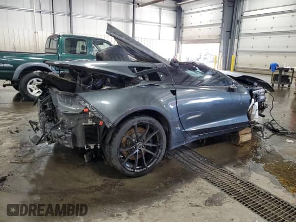 2018 Chevrolet Corvette Grand Sport 1LT с VIN 1G1YW2D78J5105712, выставлен на аукционе Copart как лот 63434935 с пробегом Не указан миль и Списание • Salvage title. История ставок и продаж доступна на DreamBid. Изображение 3.