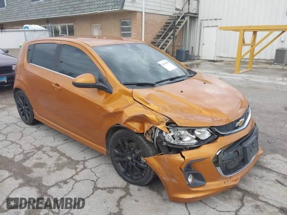 2017 Chevrolet Sonic LT with VIN 1G1JC6SB7H4138080, listed as a IAAI auction lot 42103968 with 50,211 mi miles and . Bid and sale history available at DreamBid. Image 1.