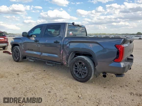 2025 Toyota Tundra SR with VIN 5TFLA5AB2SX044616, listed as a Copart auction lot 82146585 with 12,721 mi miles and Salvage title. Bid and sale history available at DreamBid. Image 2.