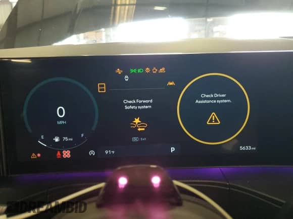 2025 Hyundai Santa Fe Calligraphy с VIN 5NMP54GL4SH122788, выставлен на аукционе Copart как лот 84196305 с пробегом 5 633 миль миль и Списание • Salvage title. История ставок и продаж доступна на DreamBid. Изображение 9.
