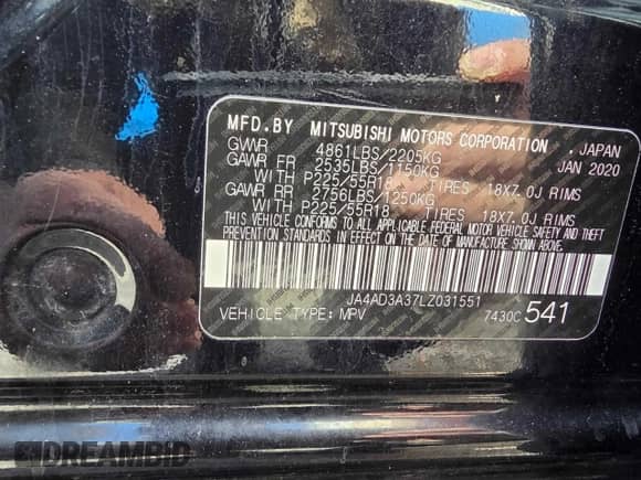 2020 Mitsubishi Outlander SE с VIN JA4AD3A37LZ031551, выставлен на аукционе Copart как лот 90901275 с пробегом 87 218 миль миль и Чистый • Clean title. История ставок и продаж доступна на DreamBid. Изображение 10.