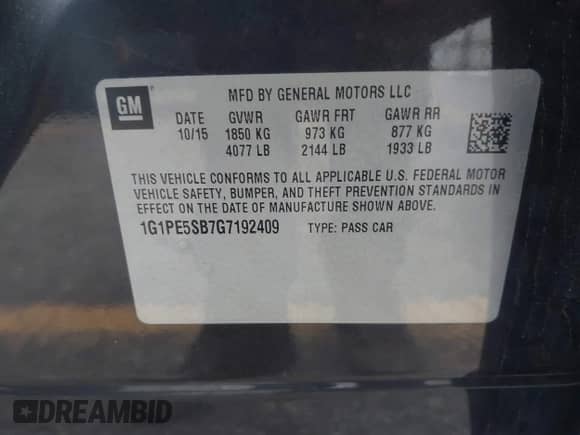 2016 Chevrolet Cruze LT с VIN 1G1PE5SB7G7192409, выставлен на аукционе IAAI как лот 43091544 с пробегом 107 863 миль миль и . История ставок и продаж доступна на DreamBid. Изображение 9.