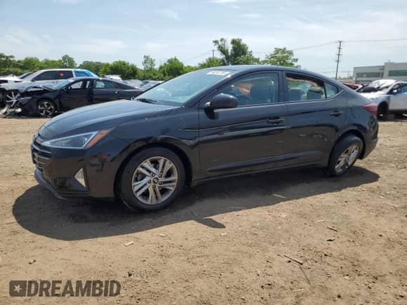2019 Hyundai Elantra SEL z VIN KMHD84LF0KU871795, wystawiony jako Copart lot #66250755 z przebiegiem 50 790 mil mil oraz Szkoda całkowita • Salvage title. Historia ofert i sprzedaży dostępna na DreamBid. Obrazek 1.
