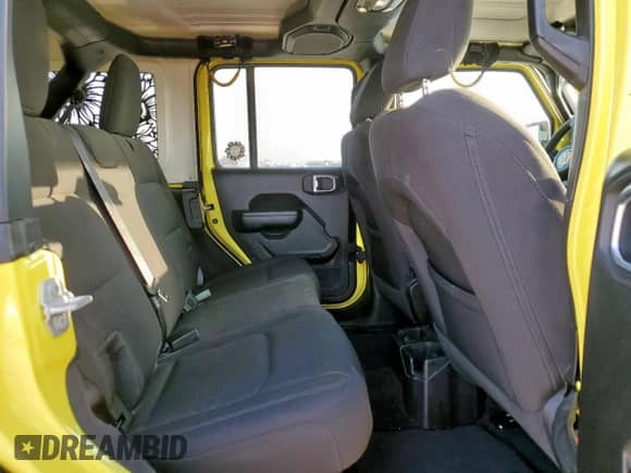 2023 Jeep Wrangler Sport S with VIN 1C4HJXDG9PW617307, listed as a Copart auction lot 57702455 with 45,620 mi miles and Salvage title. Bid and sale history available at DreamBid. Image 11.