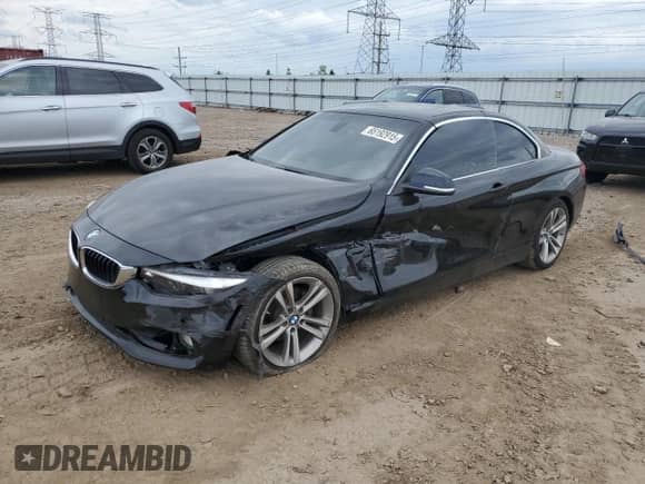 2018 BMW 4 Series 430i with VIN WBA4Z1C55JEC60841, listed as a Copart auction lot 65192915 with Not provided miles and Salvage title. Bid and sale history available at DreamBid. Image 1.