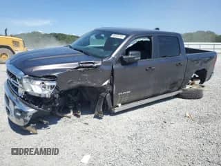 2024 Ram 1500 Big Horn с VIN 1C6SRFFT7RN124504, выставлен на аукционе Copart как лот 66535705 с пробегом 11 259 миль миль и Списание • Salvage title. История ставок и продаж доступна на DreamBid. Изображение 1.