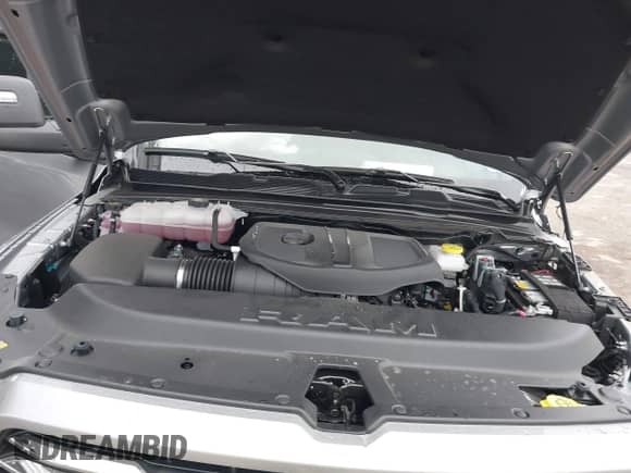 2025 Ram 1500 with VIN 1C6RREJP5SN601648, listed as a IAAI auction lot 41022685 with 2,383 mi miles and . Bid and sale history available at DreamBid. Image 10.