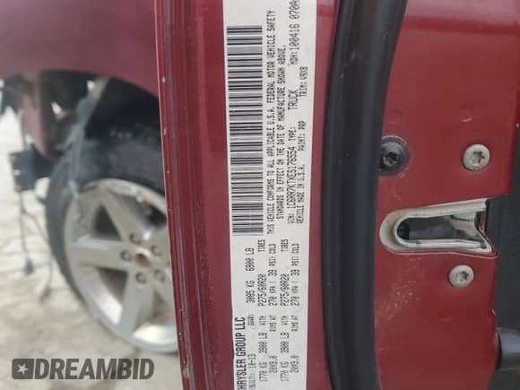 2014 Ram 1500 Express с VIN 1C6RR7KTXES176554, выставлен на аукционе Copart как лот 81469335 с пробегом Не указан миль и Списание • Salvage title. История ставок и продаж доступна на DreamBid. Изображение 13.