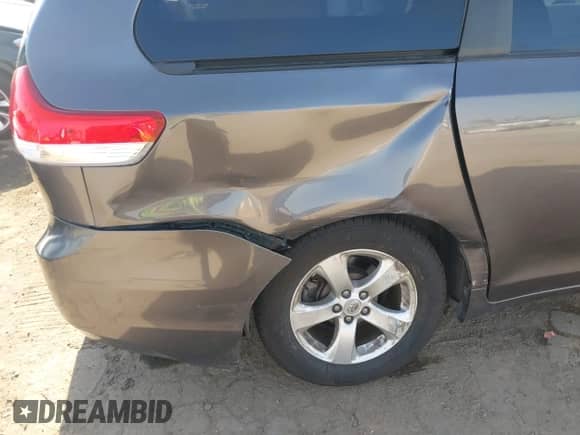 2011 Toyota Sienna LE with VIN 5TDKK3DC5BS125486, listed as a IAAI auction lot 42934003 with 104,158 mi miles and . Bid and sale history available at DreamBid. Image 6.